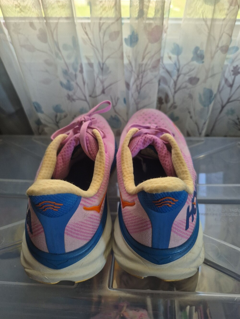 Hoka Women's Pink and Blue Road Running Shoes - Picture 7 of 7